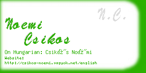 noemi csikos business card